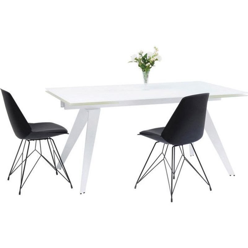 Extension Table Amsterdam White 160(40+40)x90cm